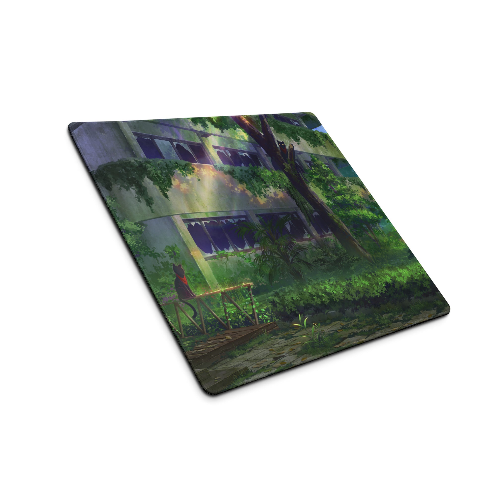 Verdant Jungle Scene Mouse Pad - Mouse Pad Jungle Green Desktop Gaming Art Calm Lush Nature Inspired Jungle Desk Accessory