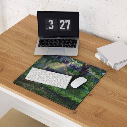 Verdant Jungle Scene Mouse Pad - Mouse Pad Jungle Green Desktop Gaming Art Calm Lush Nature Inspired Jungle Desk Accessory