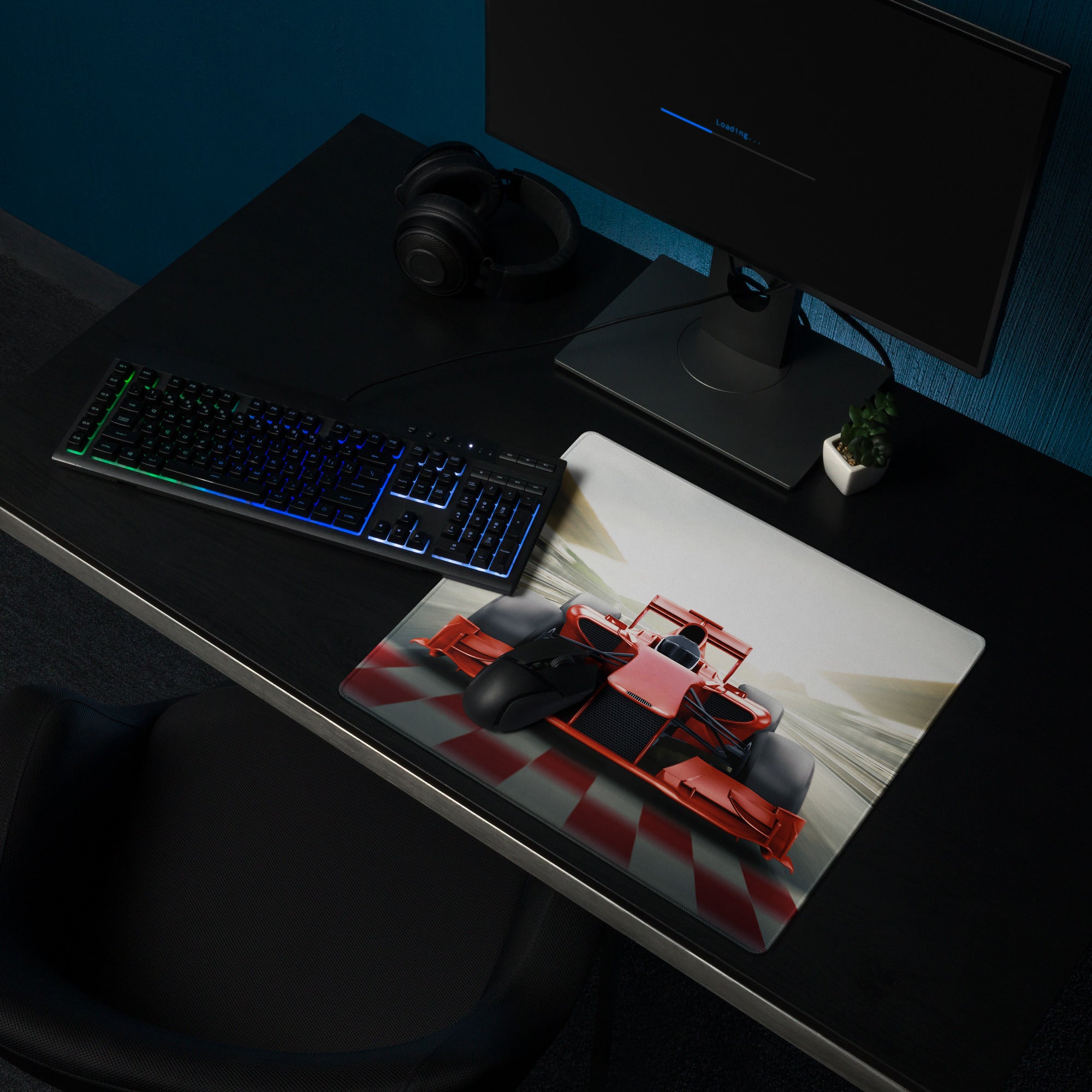 Racing Red Formula Mouse Pad - Formula Racing Car Mouse Pad Red Gaming High Octane Mood Futuristic Esports Photo