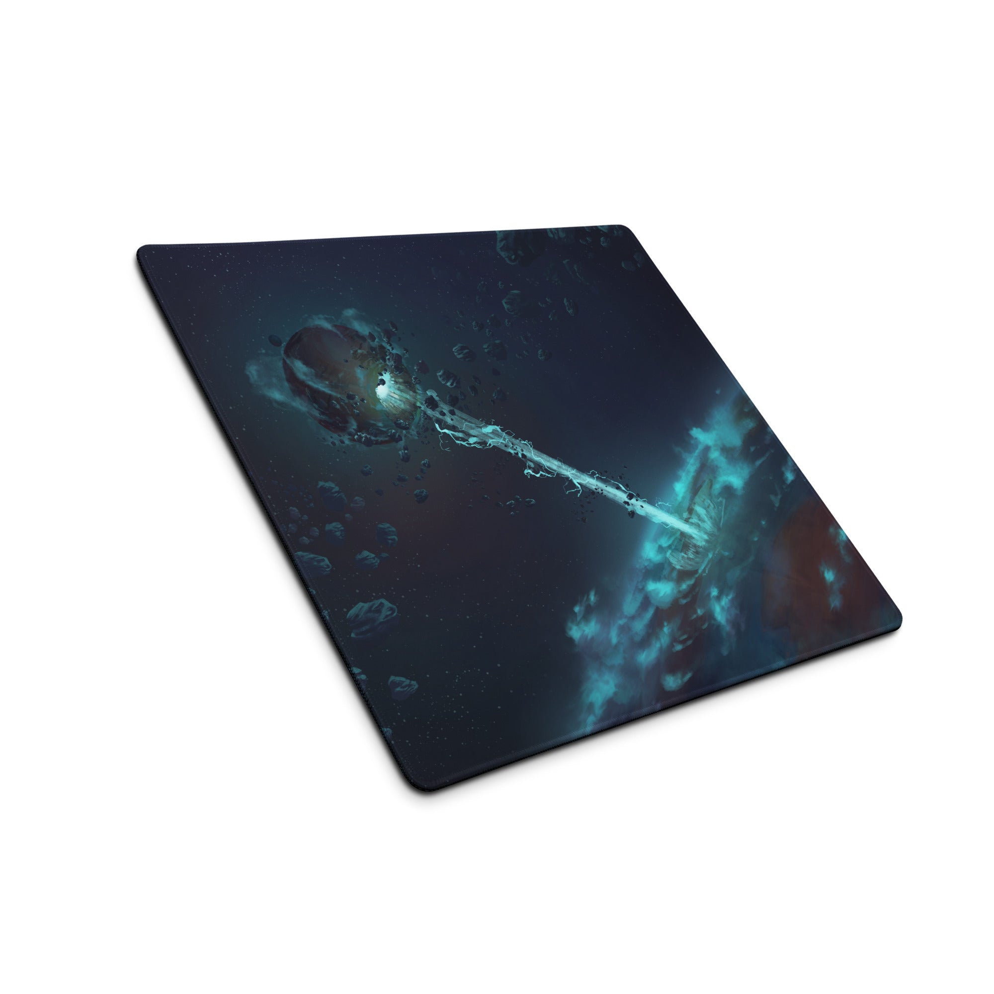 Cosmic Space Gaming Mouse Pad - Space Themed Mouse Pad Deep Blue Gaming Desk Modern Cosmic Mood Futuristic