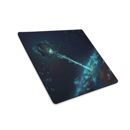 Cosmic Space Gaming Mouse Pad - Space Themed Mouse Pad Deep Blue Gaming Desk Modern Cosmic Mood Futuristic