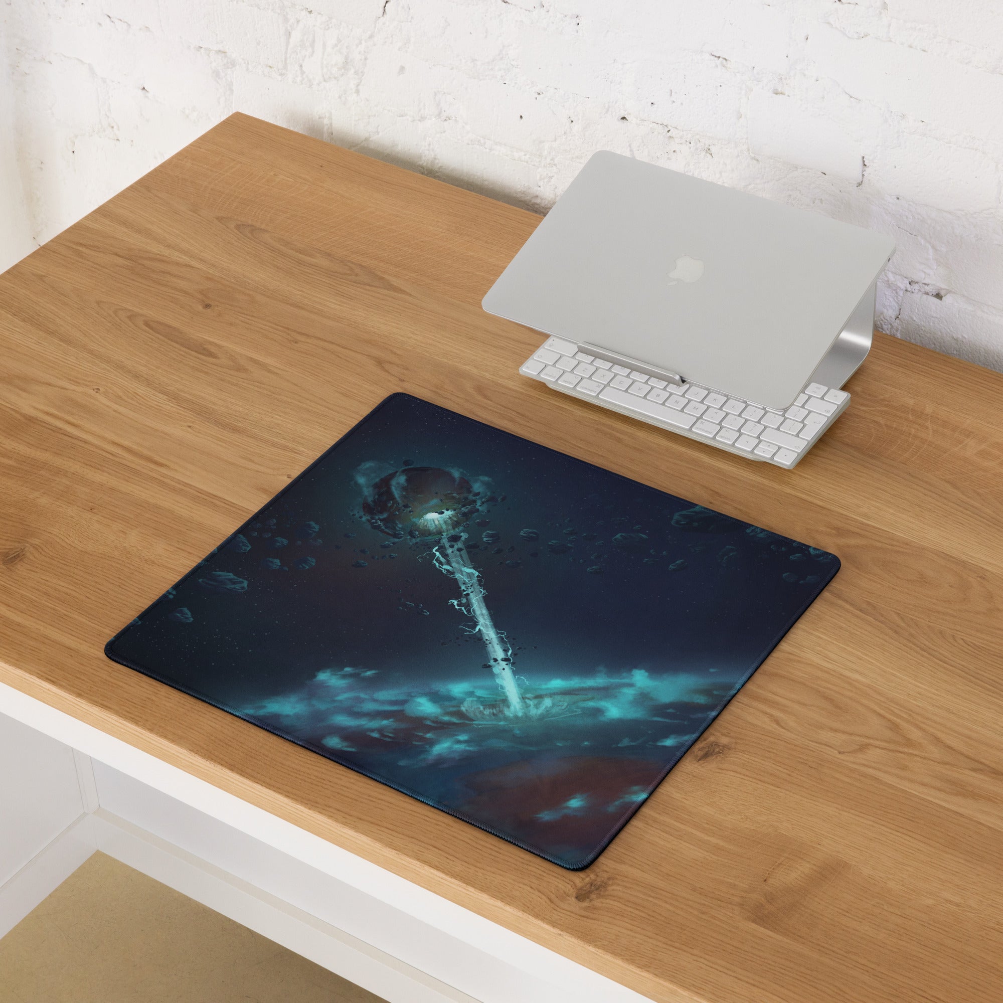 Cosmic Space Gaming Mouse Pad - Space Themed Mouse Pad Deep Blue Gaming Desk Modern Cosmic Mood Futuristic