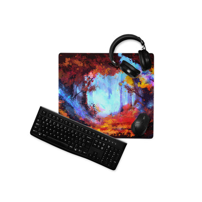 Vibrant Abstract Art Mouse Pad - Mouse Pad Abstract Multicolor For Gaming Desk Vibrant Mood, Contemporary Decor