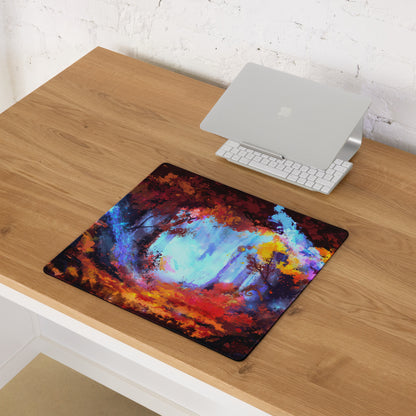 Vibrant Abstract Art Mouse Pad - Mouse Pad Abstract Multicolor For Gaming Desk Vibrant Mood, Contemporary Decor