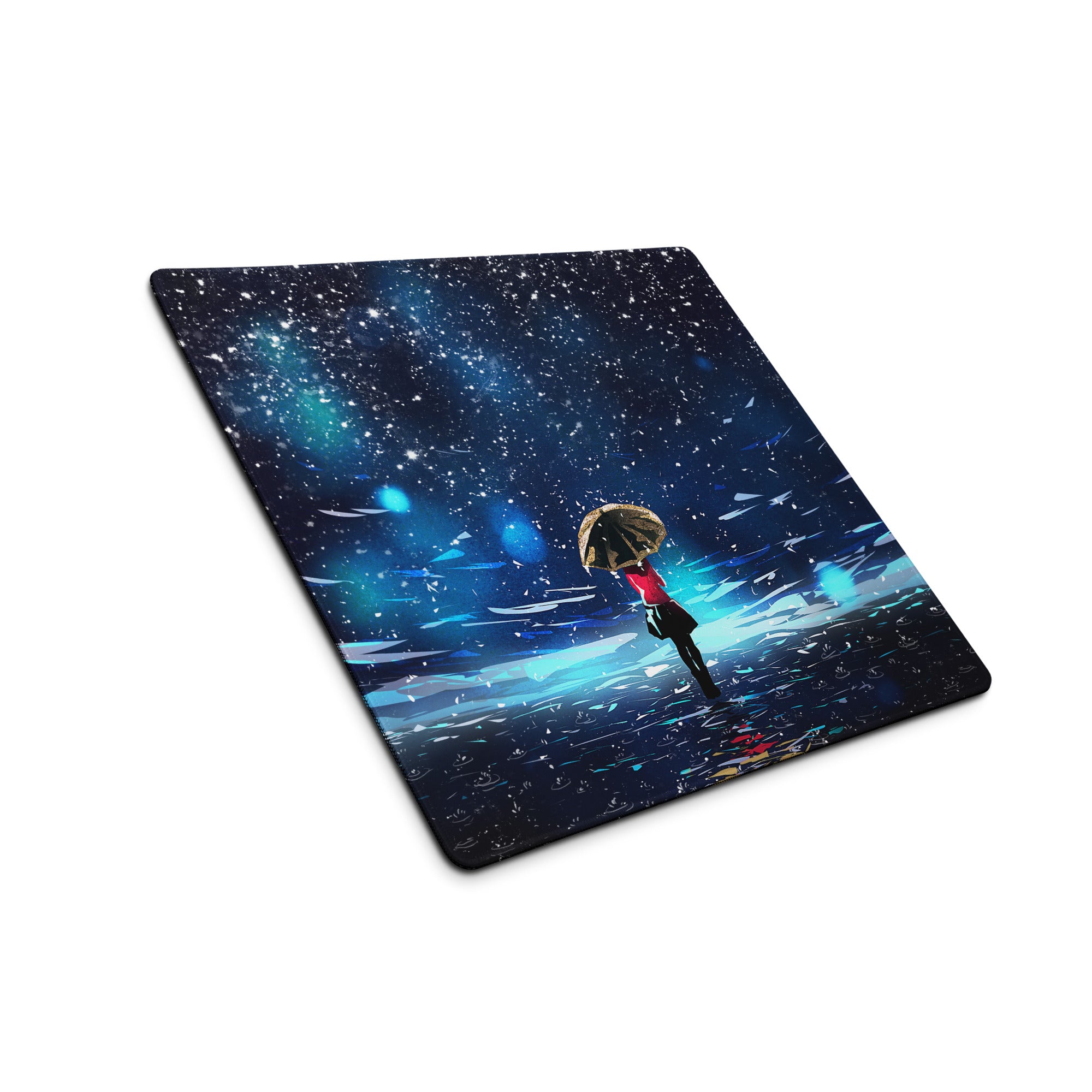 Cosmic Night Sky Gaming Mouse Pad - Mouse Pad Blue Black Desktop Space Epic Atmospheric Space Decor Desk Mat Digital Art