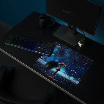 Cosmic Night Sky Gaming Mouse Pad - Mouse Pad Blue Black Desktop Space Epic Atmospheric Space Decor Desk Mat Digital Art