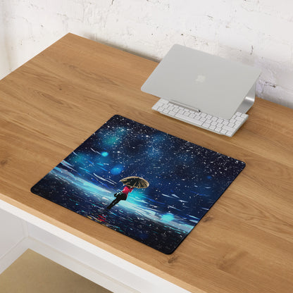 Cosmic Night Sky Gaming Mouse Pad - Mouse Pad Blue Black Desktop Space Epic Atmospheric Space Decor Desk Mat Digital Art