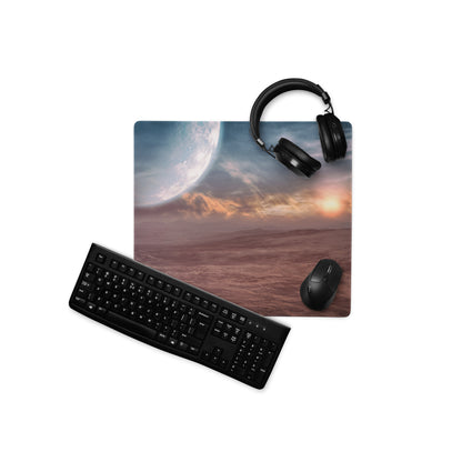 Cosmic Ocean Blue Planet Mouse Pad - Space Blue Desk Mouse Pad For Gaming Epic Cosmic Mood SciFi Decor Large Edge