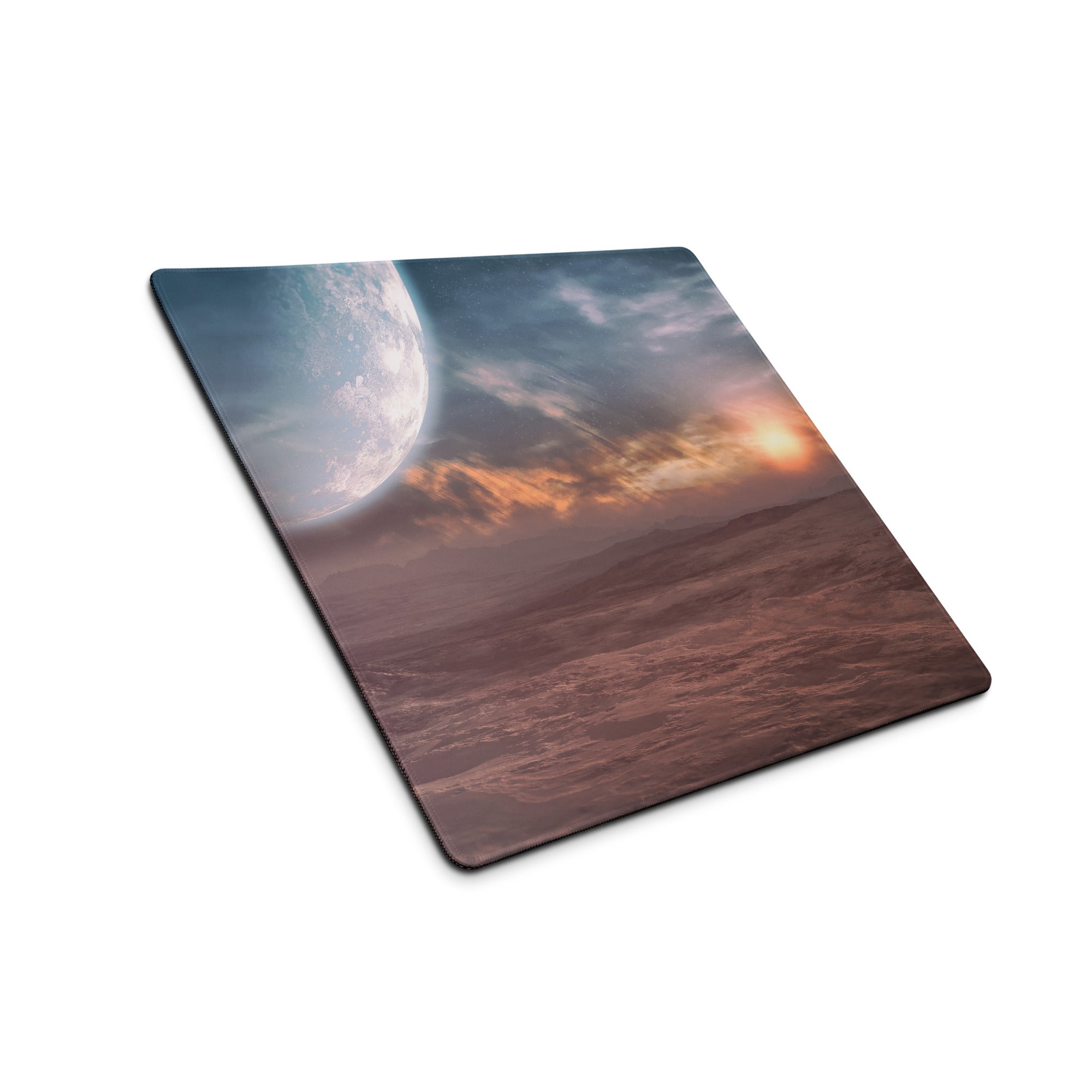 Cosmic Ocean Blue Planet Mouse Pad - Space Blue Desk Mouse Pad For Gaming Epic Cosmic Mood SciFi Decor Large Edge