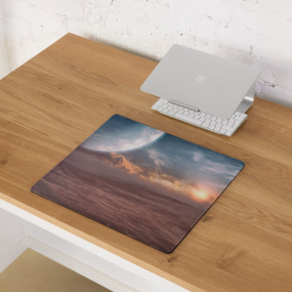 Cosmic Ocean Blue Planet Mouse Pad - Space Blue Desk Mouse Pad For Gaming Epic Cosmic Mood SciFi Decor Large Edge
