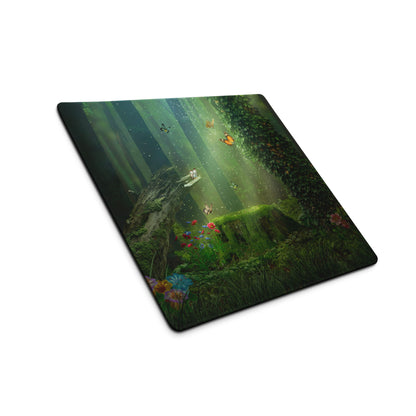 Enchanted Forest Mouse Pad - Forest Scene Green Mouse Pad For Gaming Whimsical Mood Forest Themed Non Slip Digital