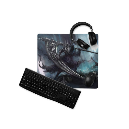 Epic Dark Fantasy Battle Mouse Pad - Gaming Mouse Pad Blue Black Dark Fantasy Digital Art Intense Mood Esports Decor