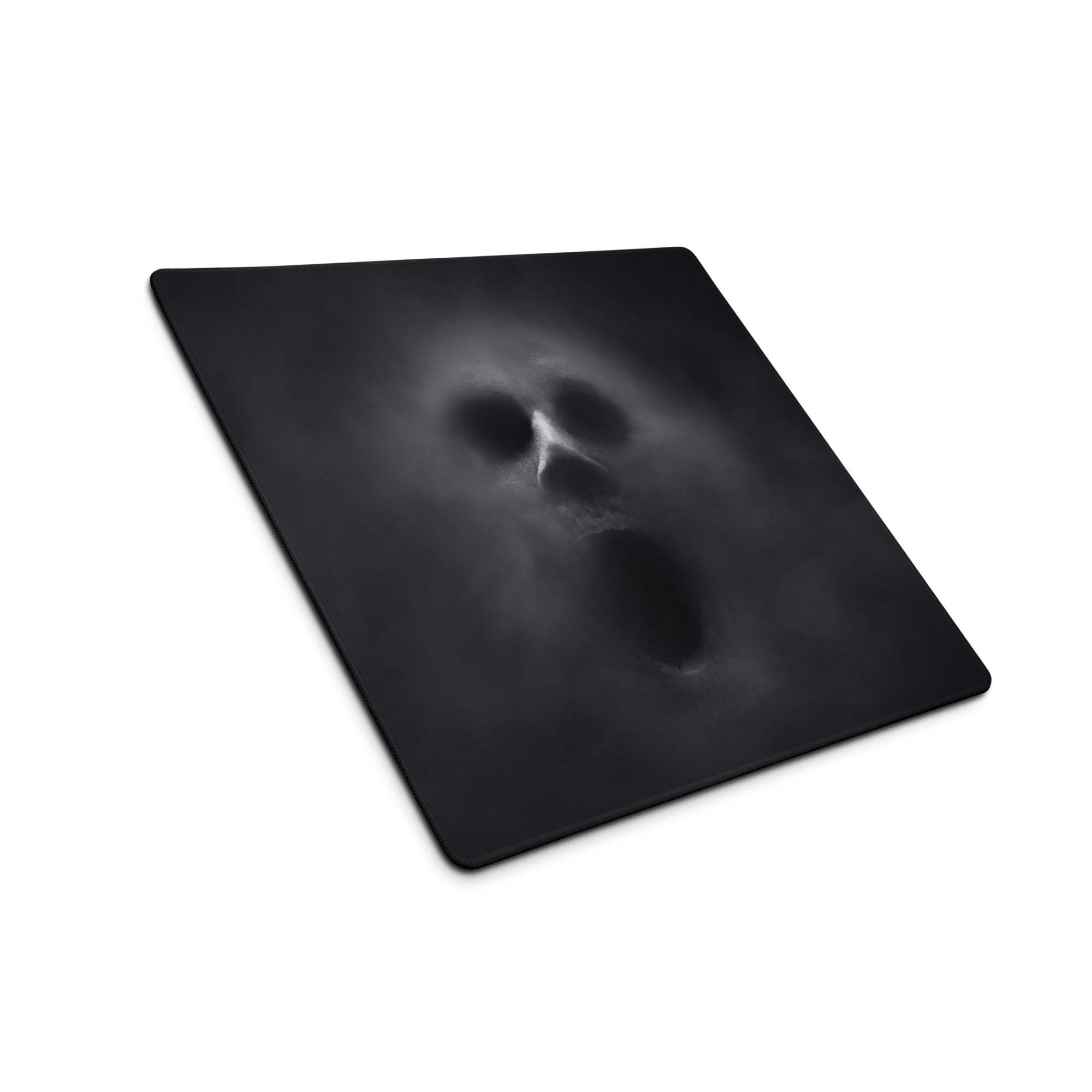 Nocturne Skull Gaming Mouse Pad - Gaming Mouse Pad Black Skull Art for Desk Setup Non Slip Large EdgeStitched Dark