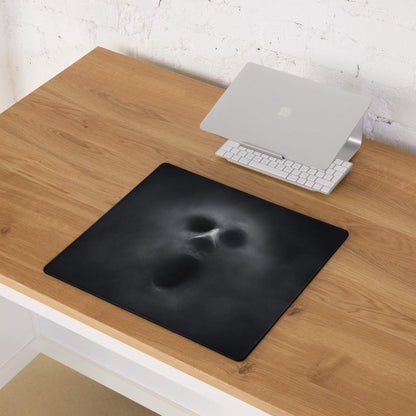 Nocturne Skull Gaming Mouse Pad - Gaming Mouse Pad Black Skull Art for Desk Setup Non Slip Large EdgeStitched Dark