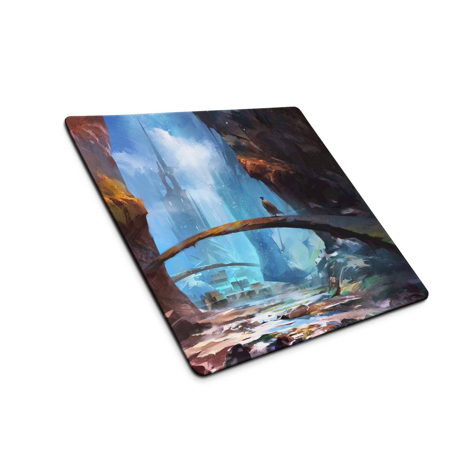Celestial Nexus Gaming Mouse Pad - Gaming Mouse Pad Blue Brown Desktop Fantasy Epic Mood Decor Non Slip