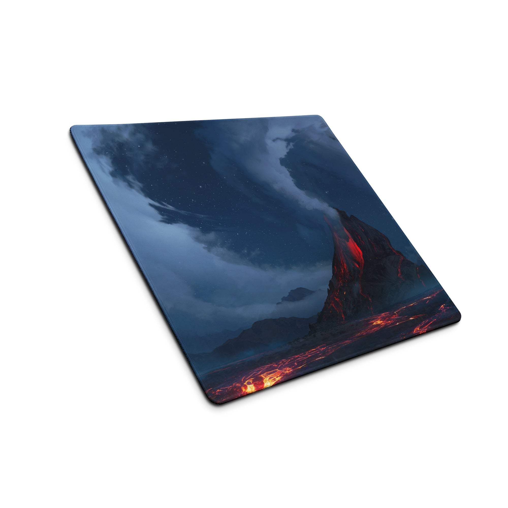 Aurora Nightscape Gaming Mouse Pad - Gaming Mouse Pad Blue Night Sky Lava Red Desk Setup Cinematic - Epic Moody Decor