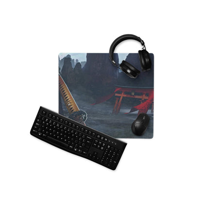 Adventure Mountain Landscape Mouse Pad - Gaming Mouse Pad Blue Red For Setup Adventurous Mood Modern Desk Mat Non Slip