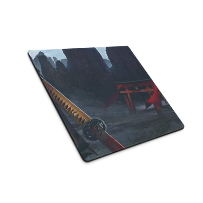 Adventure Mountain Landscape Mouse Pad - Gaming Mouse Pad Blue Red For Setup Adventurous Mood Modern Desk Mat Non Slip