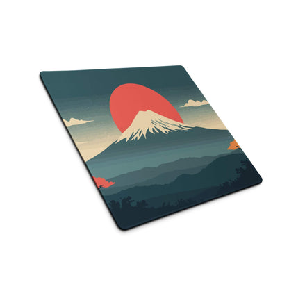 Serene Mountain Sunset Mouse Pad - Mountain Landscape Teal Sunset Gaming Desk Calming Mood Minimalist Decor Large Pad