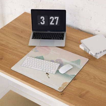 Pastel Zen Mountains Gaming Mouse Pad - Gaming Mouse Pad Pastel Pink Mint Landscape Zen Desk Calm Mood Minimalist Decor