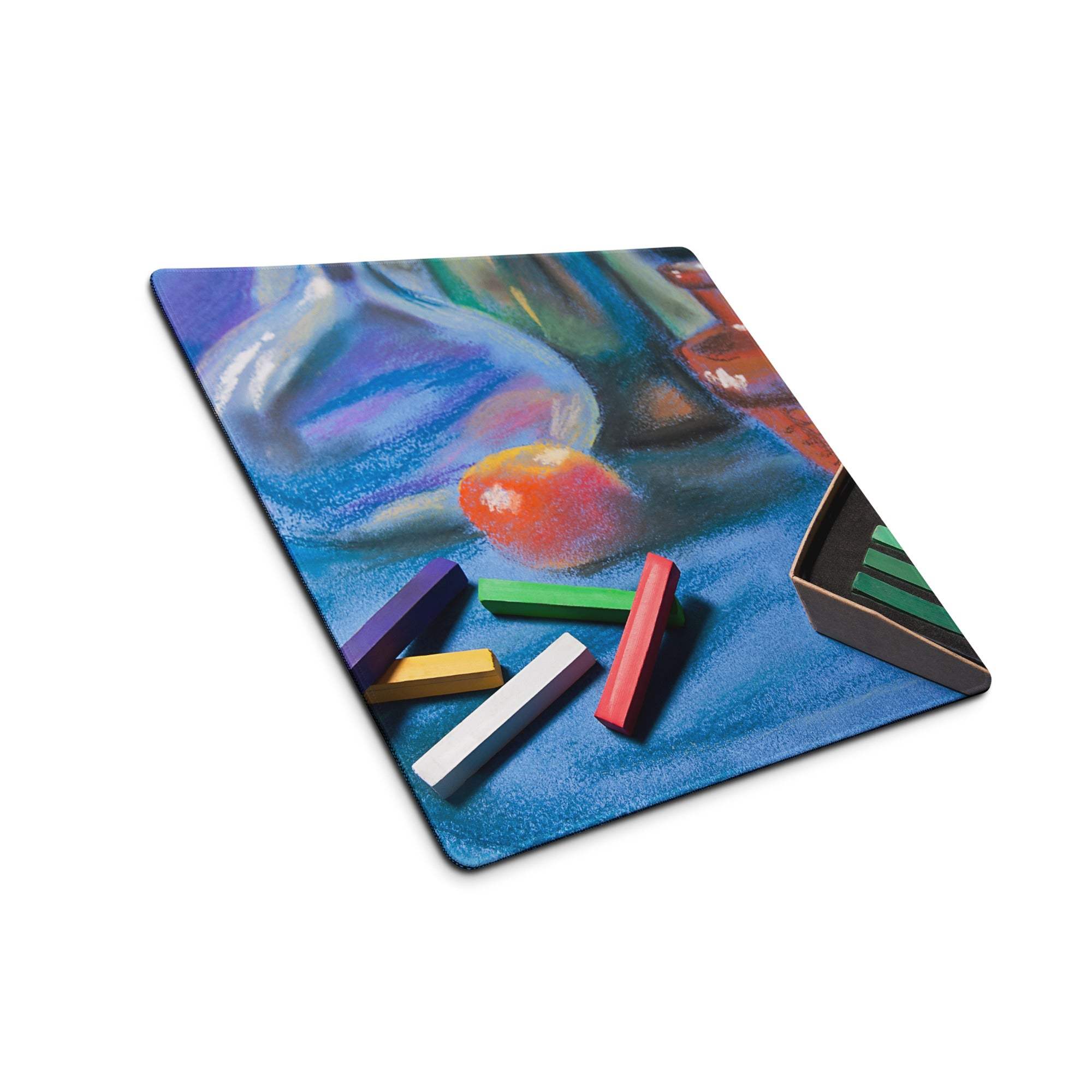 Vivid Abstract Art Mouse Pad For Desk - Abstract Art Blue Multicolor Desk Modern Vibrant Mood Modern Desk Gaming Print