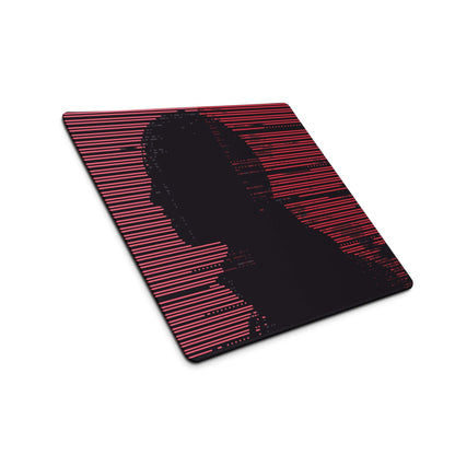 Crimson Pixel Pro Gaming Mouse Pad - Gaming Mouse Pad Red Black Desktop Setup Glitch Art Bold Cyberpunk Dota 2 CSGO