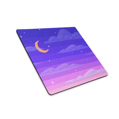 Cosmic Twilight Pixel Art Mouse Pad - Mouse Pad Purple Pink Gaming Pixel Art Dreamy Neon Cyberpunk Large Non Slip