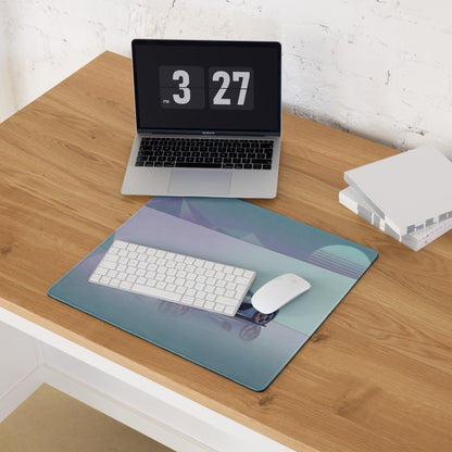 Koenigsegg CCX Inspired Silver Blue Vaporwave Gaming Mouse Pad – Minimalist Retro Futuristic Garage Desk Mat, Dreamy Supercar Digital Art
