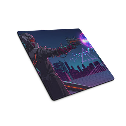 Neon Vaporwave Mouse Pad - Gaming Mouse Pad Pink Purple Blue Desk Vaporwave - Dreamy Mood Cyberpunk Retro Futurism Desk Mat