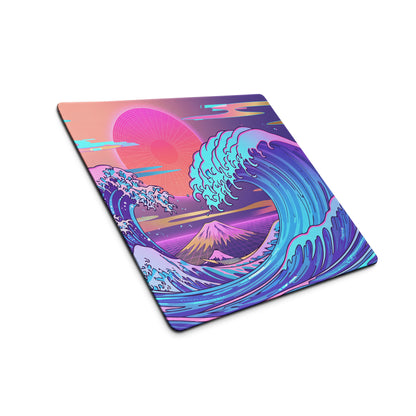 Vaporwave Pink Purple Teal Mouse Pad - Mouse Pad Pink Purple Teal Vaporwave Dreamy Mood Retro Futurism Digital Art