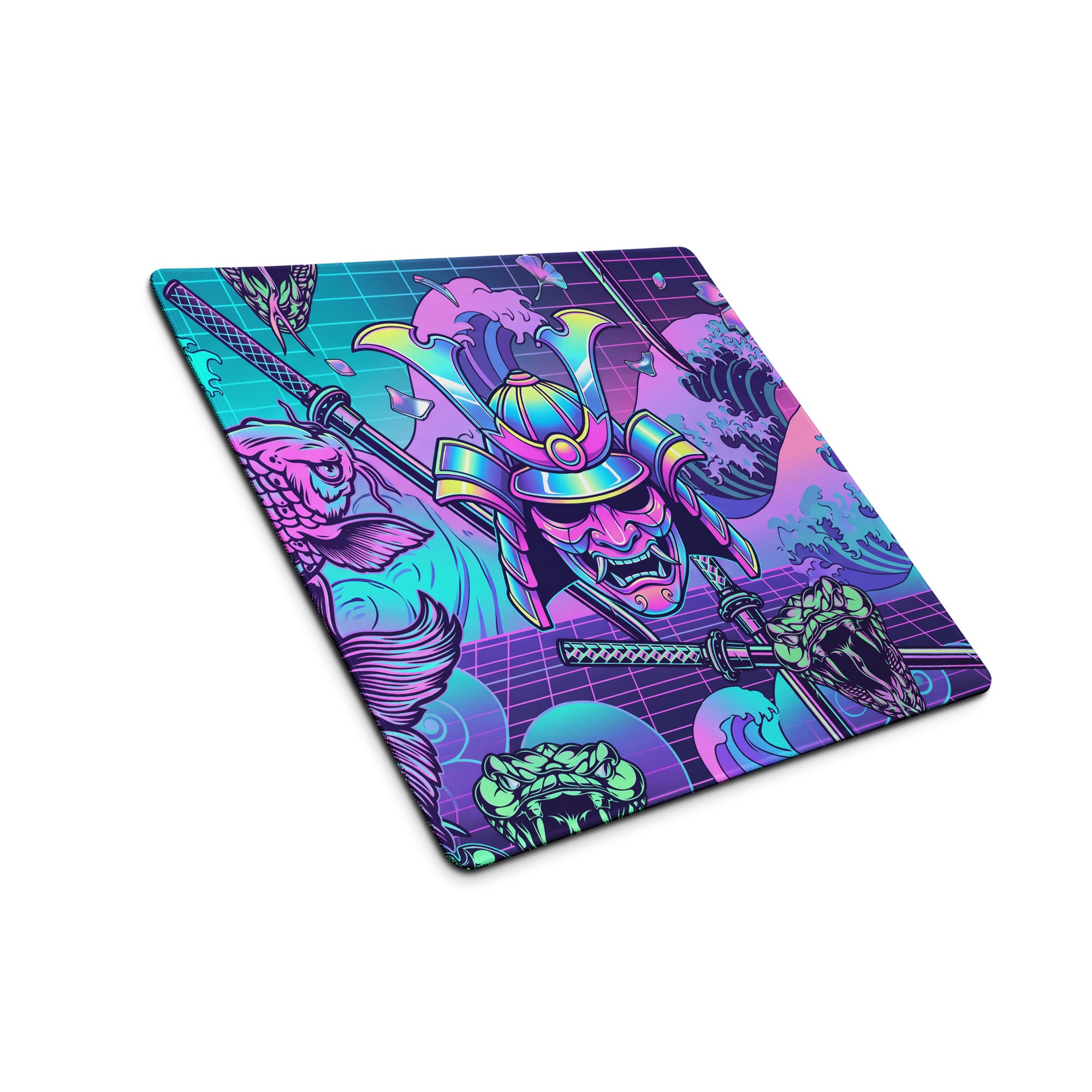 Vaporwave Neon Gaming Mouse Pad - Gaming Mouse Pad Neon Pink Purple Blue Vaporwave Energetic Mood Cyberpunk Esports