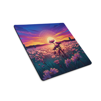 Vaporwave Sunset Mouse Pad - Mouse Pad Purple Pink Teal Gaming Setup Vaporwave Dreamy Neon Retro Desk Mat Digital Art