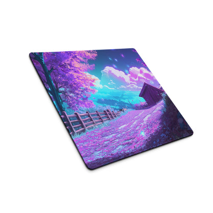 Vaporwave Dreamscape Mouse Pad - Mouse Pad Purple Pink Blue Desk Vaporwave Dreamy Neon Mood Retro Gaming Synthwave