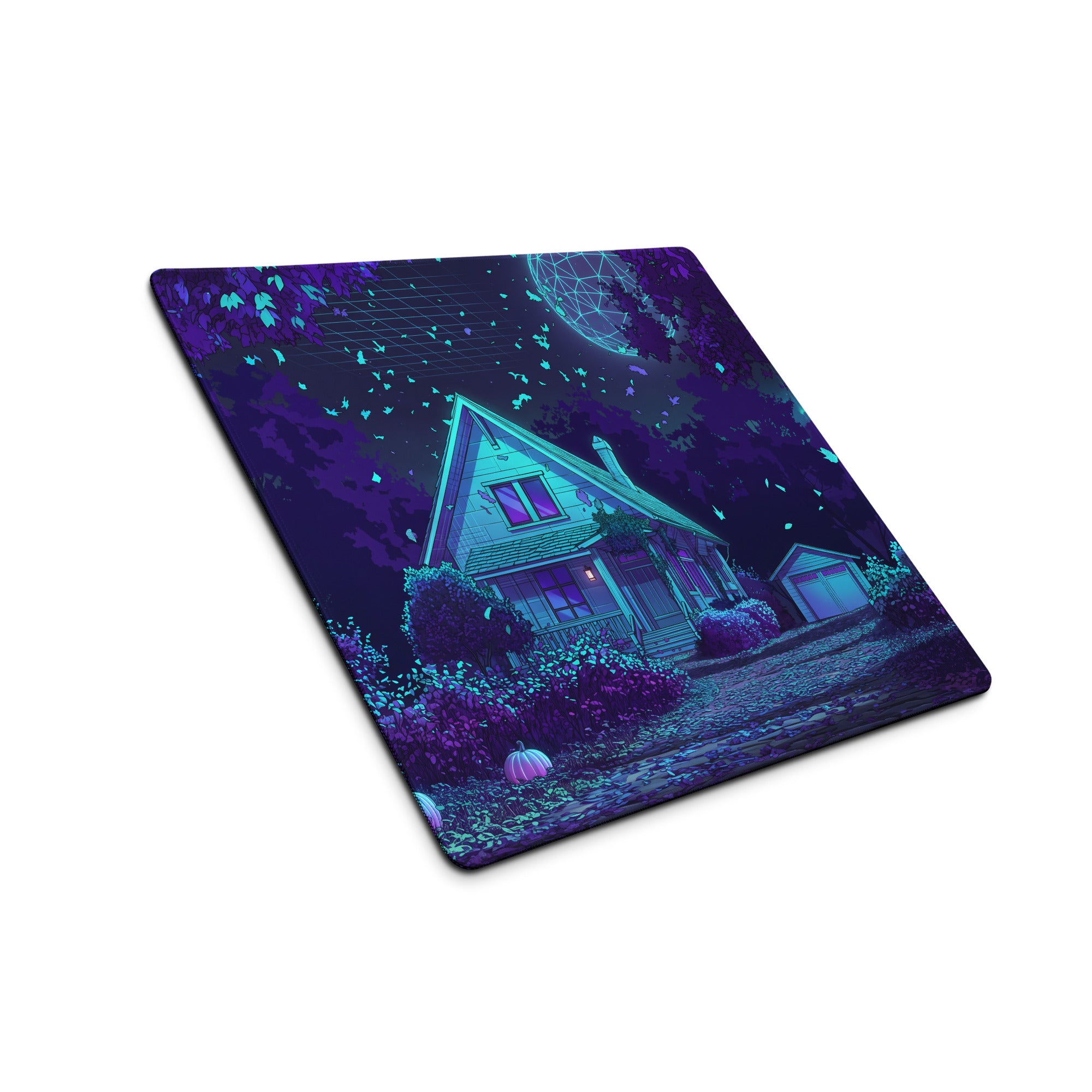 Neon Vaporwave Night Mouse Pad - Mouse Pad Neon Purple Vaporwave Gaming Dreamy Nostalgia Neon Decor PC Gaming