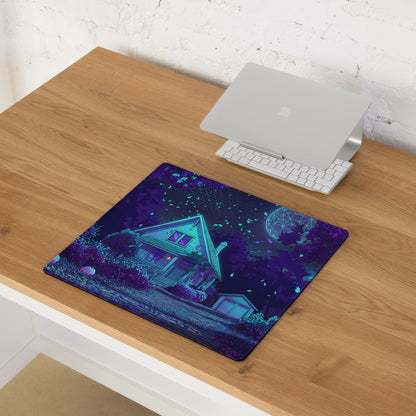 Neon Vaporwave Night Mouse Pad - Mouse Pad Neon Purple Vaporwave Gaming Dreamy Nostalgia Neon Decor PC Gaming
