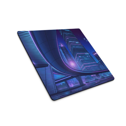 Neon Vaporwave City Mouse Pad - Mouse Pad Neon Purple Blue For Gaming Desk Vaporwave Cityscape Digital Art