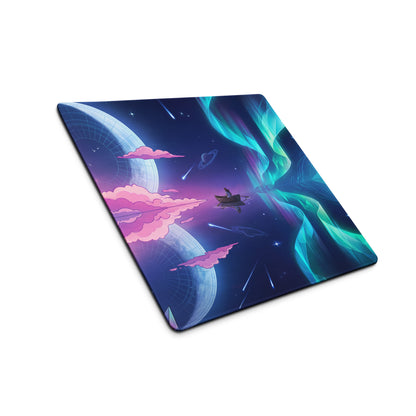 Vaporwave Neon Galaxy Mouse Pad - Mouse Pad Pink Blue Teal Gaming Desk Vaporwave Dreamy Mood Cyberpunk Decor Digital Art