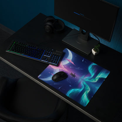 Vaporwave Neon Galaxy Mouse Pad - Mouse Pad Pink Blue Teal Gaming Desk Vaporwave Dreamy Mood Cyberpunk Decor Digital Art