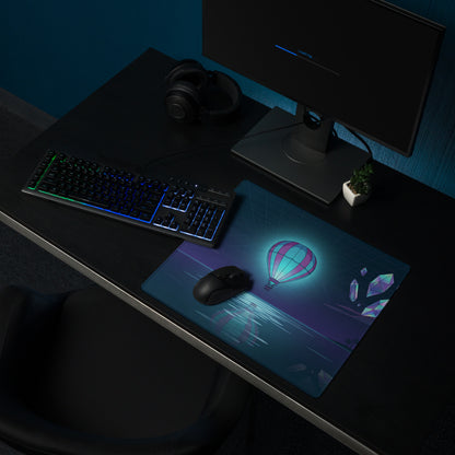 Vaporwave Dream Mouse Pad - Mouse Pad Blue Purple Neon Vaporwave Futurism Dreamy Neon Mood Vaporwave Decor Digital Art