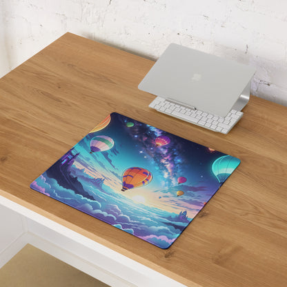 Nebula Balloon Vaporwave Mouse Pad - Vaporwave Mouse Pad Neon Pink Purple Blue For Gaming Desk Dreamy Retro Mood Desk Art