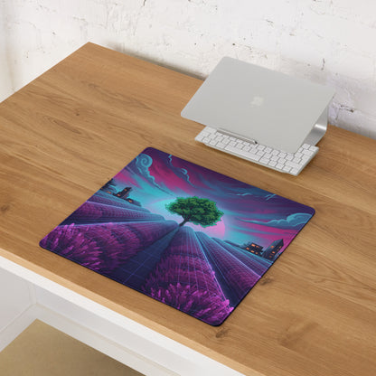 Vaporwave Neon City Mouse Pad - Mouse Pad Neon Purple Pink Blue For Gaming Desk Vaporwave Retro Futurism Digital Art
