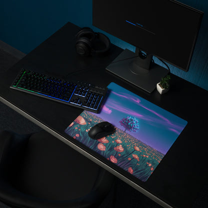 Vaporwave Dreamscape Mouse Pad - Mouse Pad Purple Pink Neon Vaporwave Desk Dreamy Mood