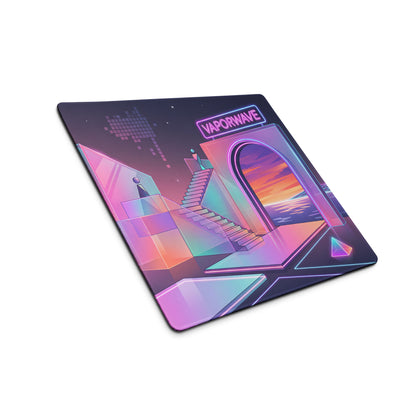 Neon Vaporwave Mouse Pad - Mouse Pad Neon Pink Purple Blue Gaming Setup Vaporwave Mood Dreamy Neon Aesthetic Digital Art