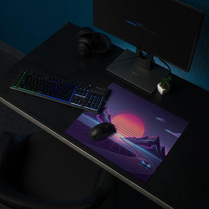 Vaporwave Nightfall Mouse Pad - Mouse Pad Purple Pink Desk Vaporwave Dreamy Nostalgic Mood Vaporwave Decor 80s Aesthetic