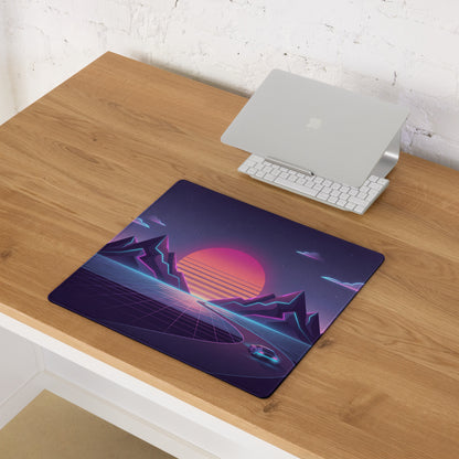 Vaporwave Nightfall Mouse Pad - Mouse Pad Purple Pink Desk Vaporwave Dreamy Nostalgic Mood Vaporwave Decor 80s Aesthetic