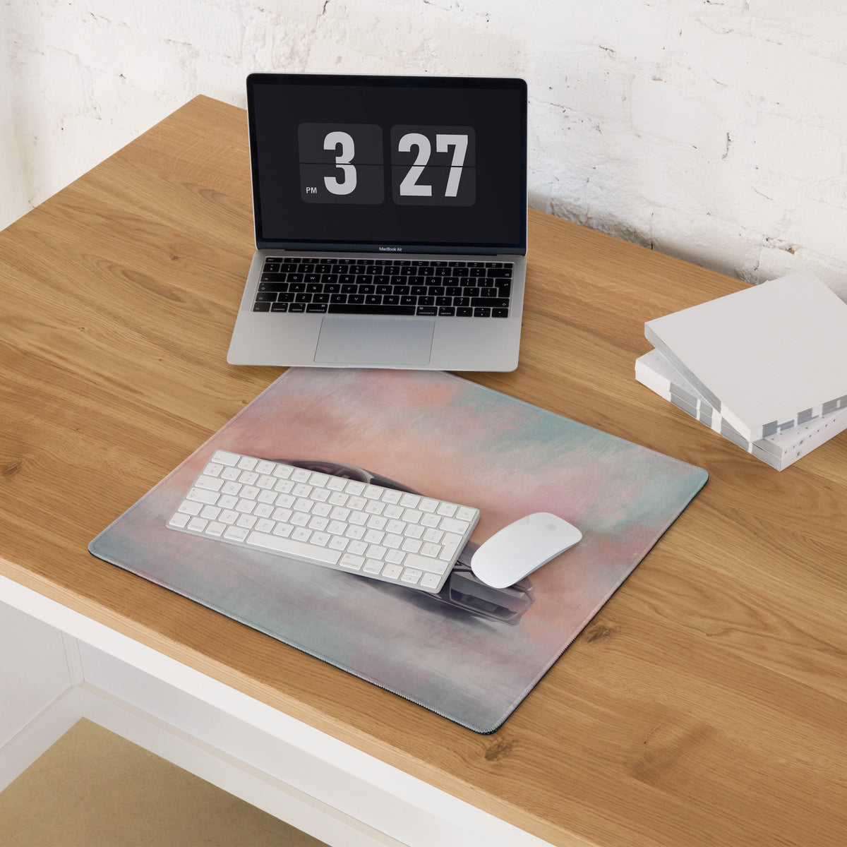 Audi RS e-tron GT Inspired Daytona Gray Electric Performance Desk Pad – Extended Non-Slip PC Mouse Mat