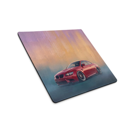 BMW M3 Inspired Melbourne Red E92 Coupe Desk Mat – High-Precision XL Gaming Mousepad