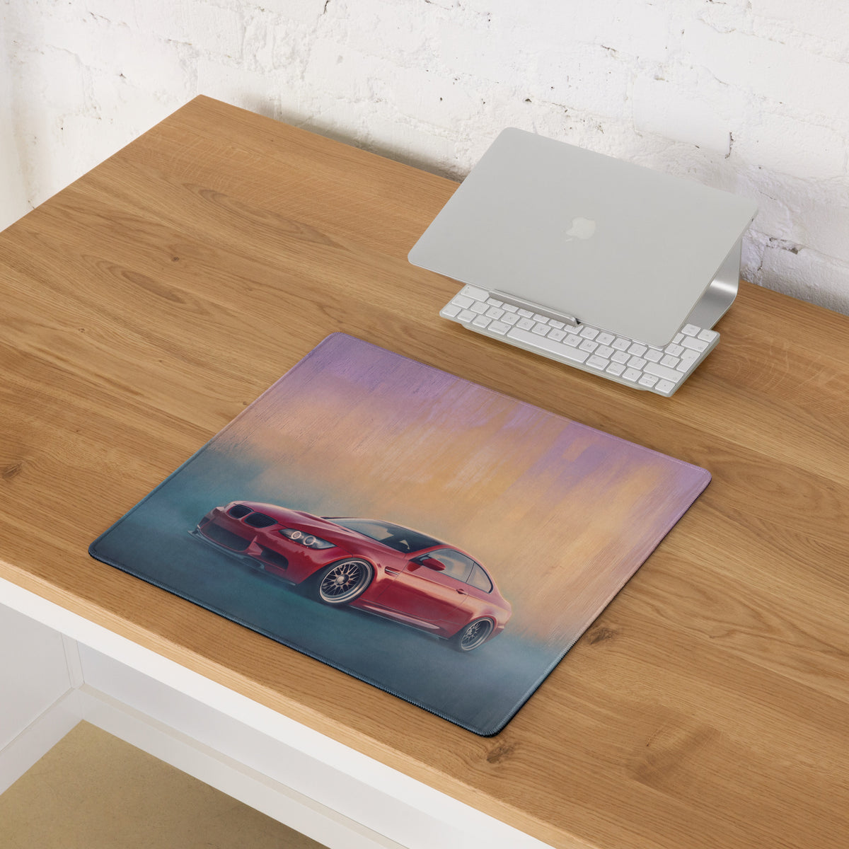 BMW M3 Inspired Melbourne Red E92 Coupe Desk Mat – High-Precision XL Gaming Mousepad