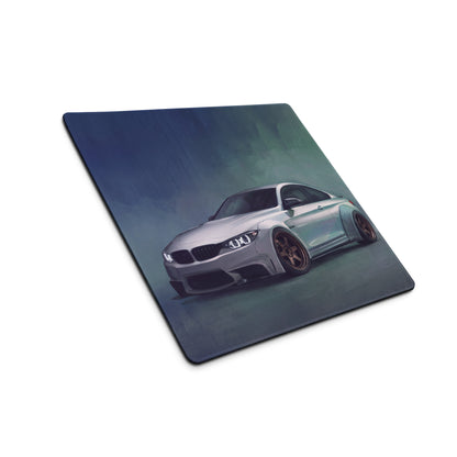BMW M4 Inspired Alpine White Widebody Desk Mat – High-Precision XL Gaming Mousepad
