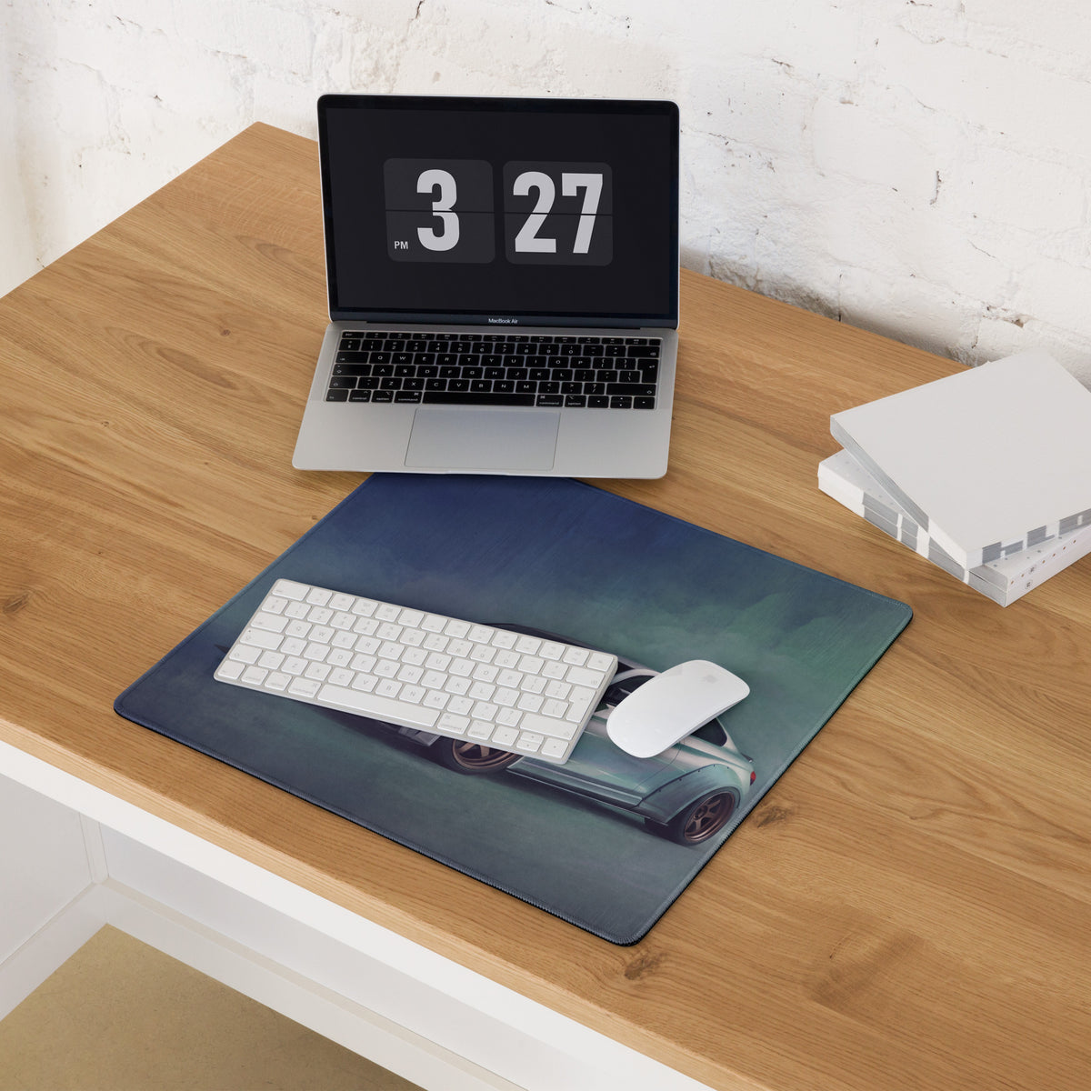 BMW M4 Inspired Alpine White Widebody Desk Mat – High-Precision XL Gaming Mousepad